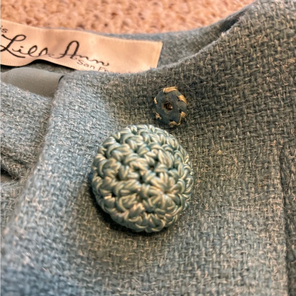 Vintage baby blue skirt suit - Picture 12 of 16